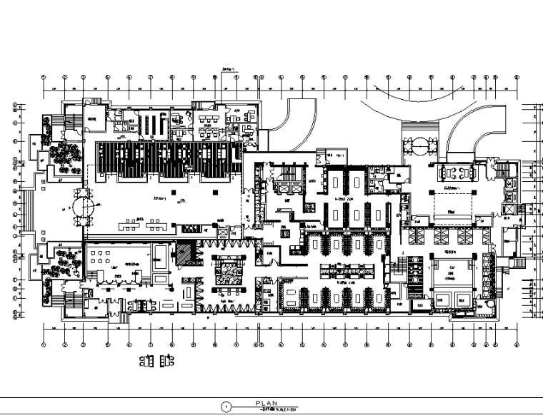 新中式茶吧资料下载-新中式洗浴会所空间设计施工图（附效果图+软装家具）