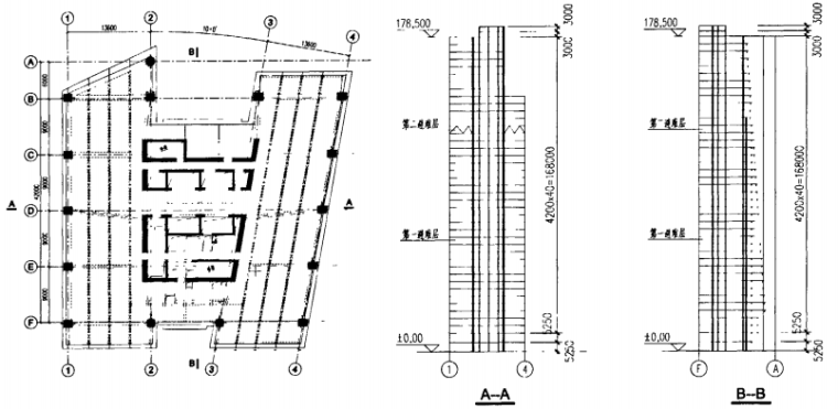 180米框架核心筒资料下载-高宝金融大厦型钢混凝土框架一核心筒结构设计
