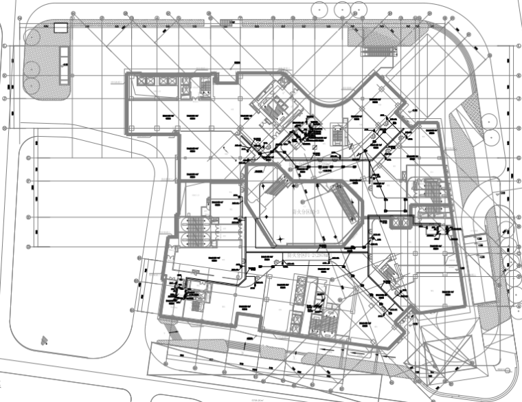 长沙办公楼建筑图纸资料下载-长沙大型办公楼及配套商业电气施工图