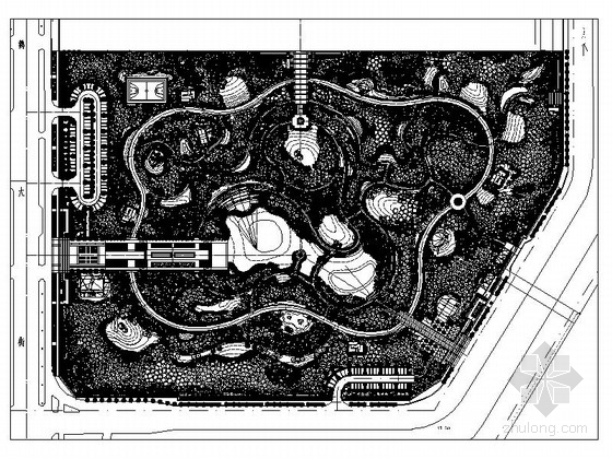 篮球场广场设计资料下载-[河南]现代居住区景观规划设计施工图