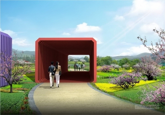 [武威]新兴经济开发区“入户花园”生态休闲主题公园景观规划设计方-效果图