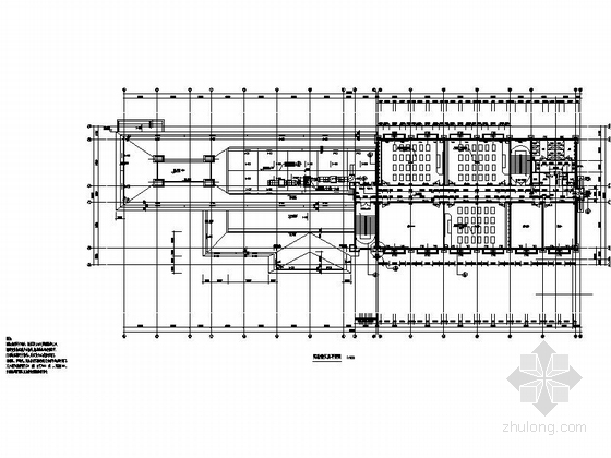 [浙江]五层新中式风格中学实验楼建筑施工图-五层新中式风格中学实验楼平面图