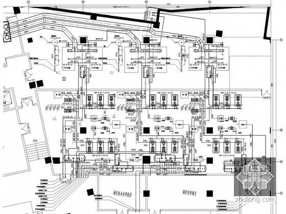 [重庆]200米商业综合楼空调水系统施工图（20万平米，制冷机房，锅炉房）-锅炉房平面布置图