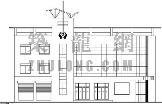 北京旅行社办公地点资料下载-某镇信用社办公楼施工图