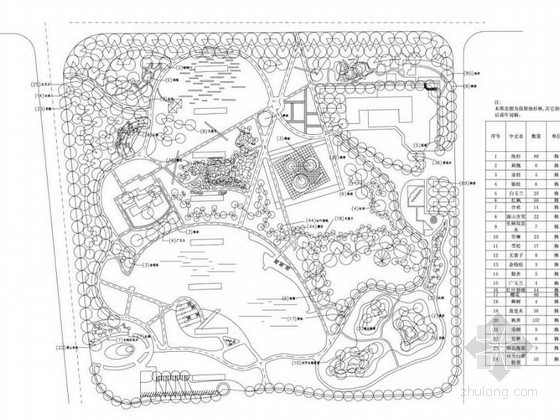 公园木屋设计施工图资料下载-武汉某桥头公园设计施工图
