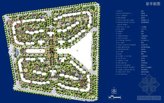 临街居住小区景观施工图资料下载-北京小区景观设计方案