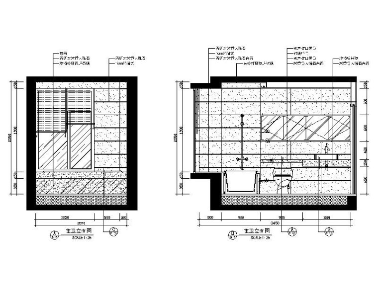 [珠海]知名房地产豪宅样板房室内设计施工图（含效果图）-[珠海]知名房地产豪宅样板房室内设计立面图