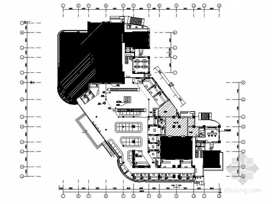 批发市场建筑图纸资料下载-[深圳]原创现代药品批发市场室内装修CAD施工图（含效果）