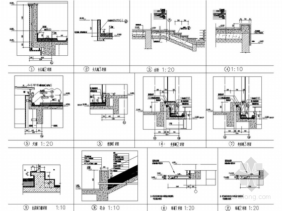 [江苏]21层框架剪力墙结构行政服务中心结构施工图（含建筑图、HKFZ桩）-节点详图