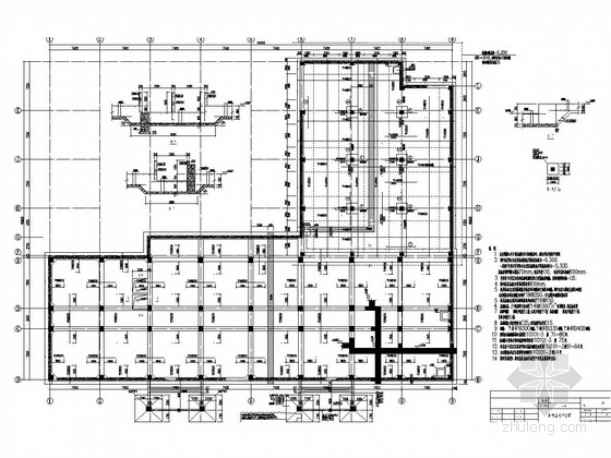 33层高层框架结构资料下载-[陕西]13层框架结构办公楼结构施工图（含塔楼）