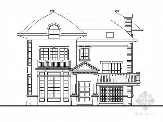 2层小型别墅施工图图资料下载-某三层小型别墅建筑施工图