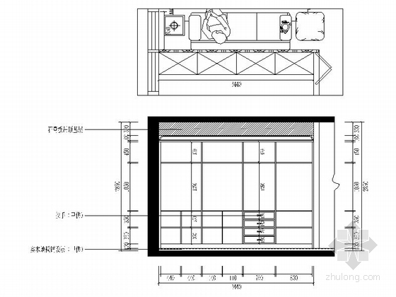 138㎡简欧风格三居室样板间CAD装修施工图（含效果）立面图