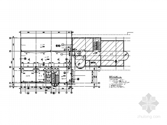 [浙江]4层市级城建档案馆库房建筑施工图-4层市级城建档案馆库房建筑平面图