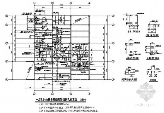 多层钢框架车间厂房资料下载-博兴市某4层钢框架车间结构设计图