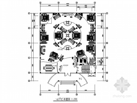 中式家具展厅施工图资料下载-[山东]某知名家具展厅室内装修施工图