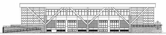 小型体育馆建筑施工图资料下载-某游泳馆建筑施工图