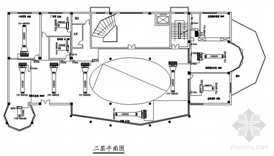 电教室平面方案图资料下载-某厂房中央空调平面方案图