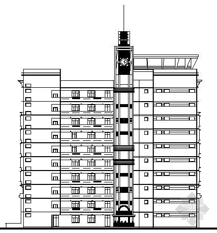 证券办公室CAD资料下载-某大学十层教学科技综合楼建筑施工图