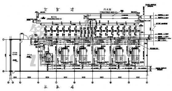 制冷机房管道设计图资料下载-大型冷冻机房设计图