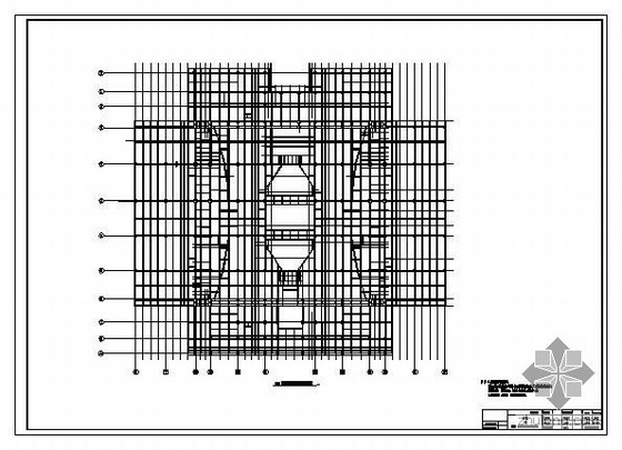 雄安站站房钢结构工程资料下载-某火车站站房项目综合站房结构图