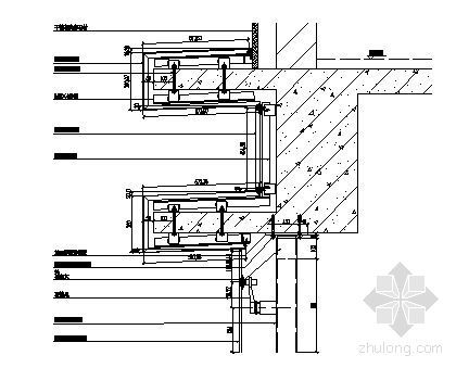 钢结构铝板雨棚节点大样图资料下载-MQ1顶部包铝板纵剖节点图一