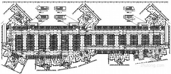 大型地下停车室平面图资料下载-大型地下室强弱电完整电气图纸