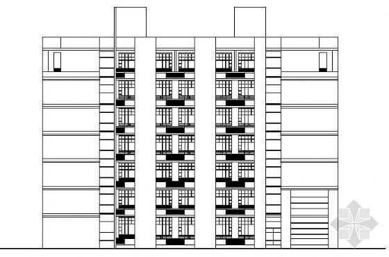 家属区设计方案资料下载-某市七层医院家属区招聘楼建筑方案设计