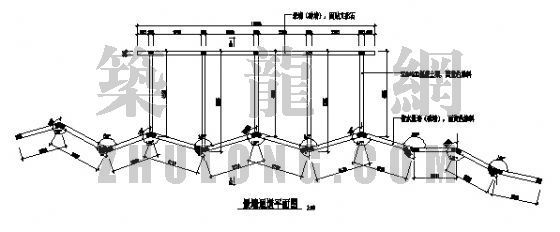 水景墙设计CAD资料下载-依水景墙小品图