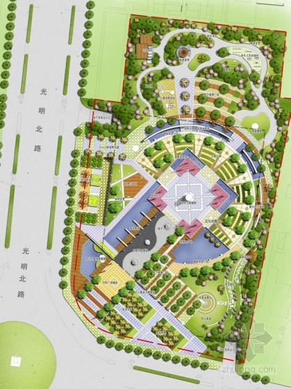 广场景观设计方案CAD资料下载-[安徽]广场景观设计方案