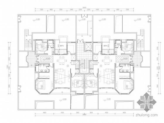 洋房住宅户型分析资料下载-[上海]某花园洋房户型方案集