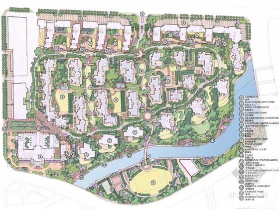 鄂尔多斯住宅CAD资料下载-[鄂尔多斯]高档山地住宅景观设计方案