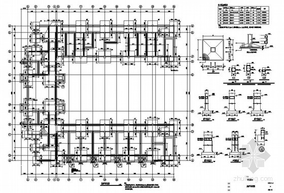 5层框架宿舍设计资料下载-常州某5层框架中学宿舍楼结构设计图