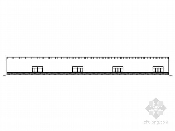 多跨大跨度钢结构厂房建筑施工图资料下载-某单层钢结构厂房建筑施工图