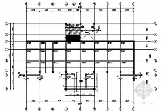 欧式三层办公楼施工图资料下载-三层框架办公楼结构施工图