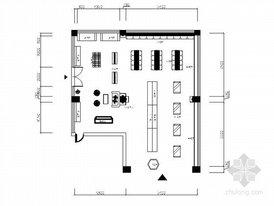展示厅CAD方案资料下载-某汽车展示厅装修方案