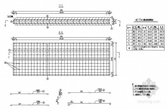 10米空心板梁钢筋资料下载-简支空心板梁搭板钢筋布置节点详图设计