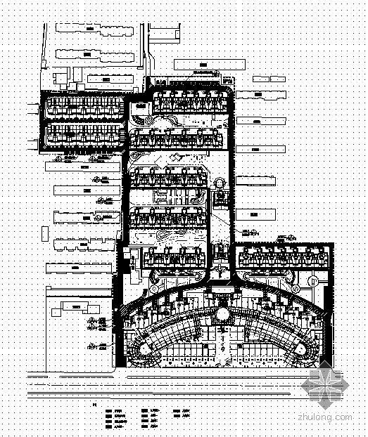 道路景观配置施工图资料下载-唐山小区景观施工图道路部分