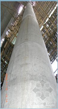 超高独立柱施工图资料下载-提高超高圆柱混凝土质量（2007年QC成果）