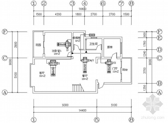 别墅中央空调系统模型资料下载-成都某别墅中央空调图纸