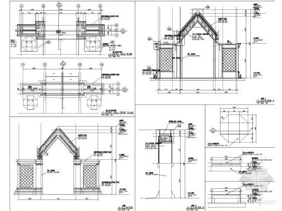 [上海世博会]泰国馆建筑施工图-入口详图