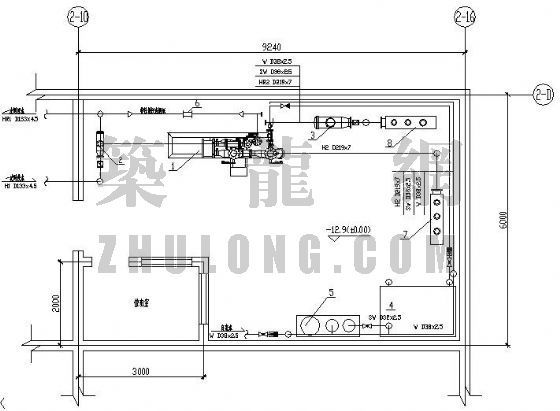水水换热站工艺流程图资料下载-山东某留学生教育中心大型换热站的设计图