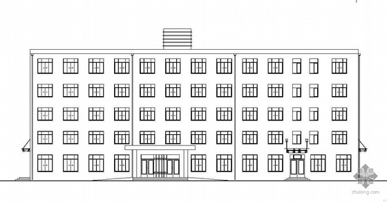 带人防多层框架资料下载-[青海]某五层框架结构宾馆建筑施工图(带计算书)