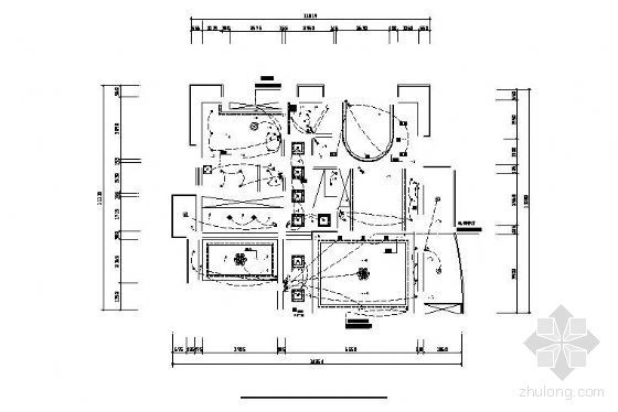 配电箱电路图DWG资料下载-家居装修照明电路图