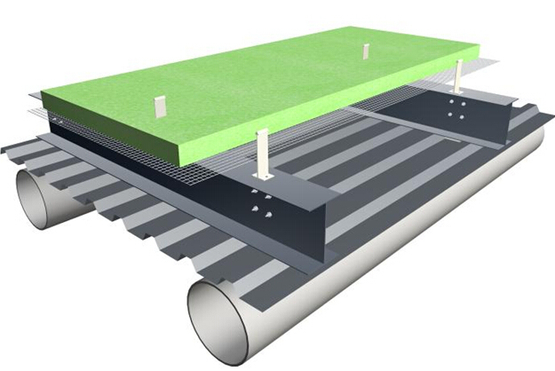 轨道交通线火车站高架桥T型换乘铁路车站改建工程技术标423页-钢结构铺设保温棉