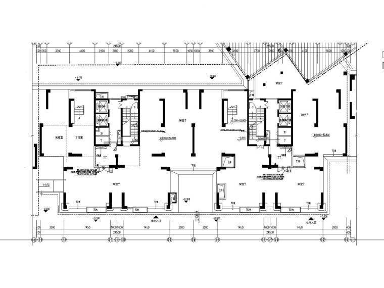 小区智能化CAD图纸资料下载-[福建]高层住宅楼智能化图纸