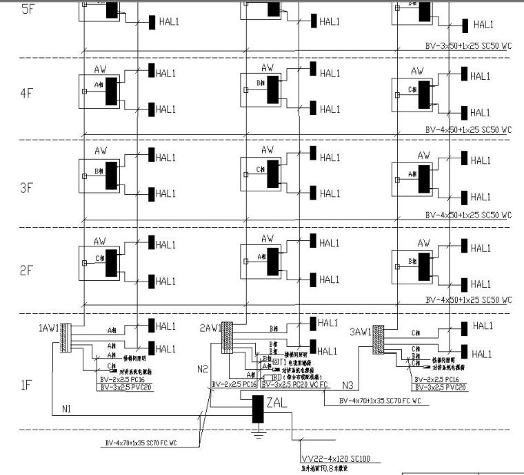 住宅项目电气图纸资料下载-某住宅楼电气图纸
