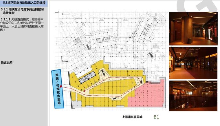 一站式购物中心商业框架设计导则发布稿文本PDF82页-地下商业与地铁出入口的连接