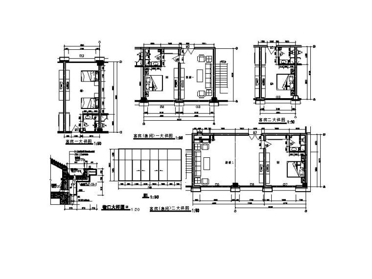 [宁夏]高层石材外墙指挥办公中心建筑施工图（含食堂）-高层石材外墙指挥办公中心建筑详图