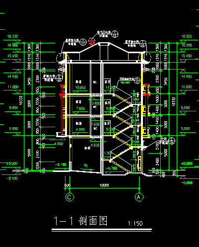 独立小型别墅建筑施工图