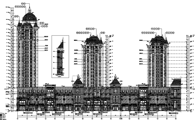 现代商场建筑施工图资料下载-滨海新天地商场建筑施工图